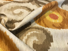 Load image into Gallery viewer, #904 Tuscan Orange Swirls 100% Linen Remnant