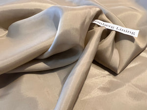 Deep Beige Bemberg Lining.  -   1/4 Metre Price