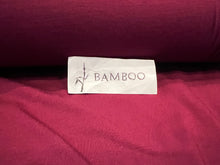 Load image into Gallery viewer, Bordeaux 95% Bamboo 5% Spandex Knit. 1/4 Metre Price