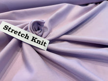 Load image into Gallery viewer, Light Lilac 95% Cotton 5% Elastane two way stretch   1/4 Metre Price