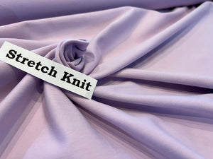 #1020 Light Lilac 95% Cotton 5% Elastane two way stretch  Remnant