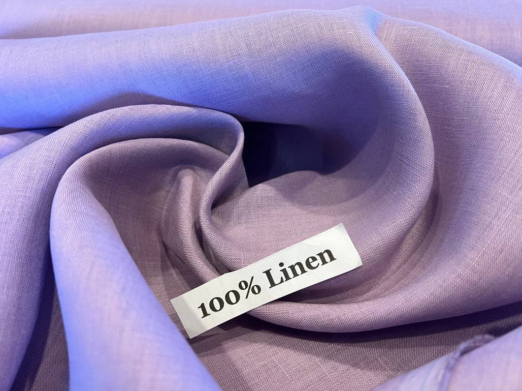 Dusty Lavender 100%  Handkerchief Linen.   1/4 Metre Price