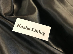 Black Kasha Lining     1/4 Meter Price