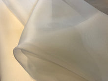 Load image into Gallery viewer, Ivory Silk Organza 100% Silk.  1/4 Metre Price