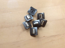 Load image into Gallery viewer, Gunmetal Square Metal Button.   Price per Button