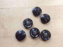 Load image into Gallery viewer, Silver &amp; Black Designer Button.      Price per Button