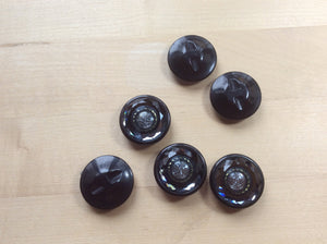 Silver & Black Designer Button.      Price per Button