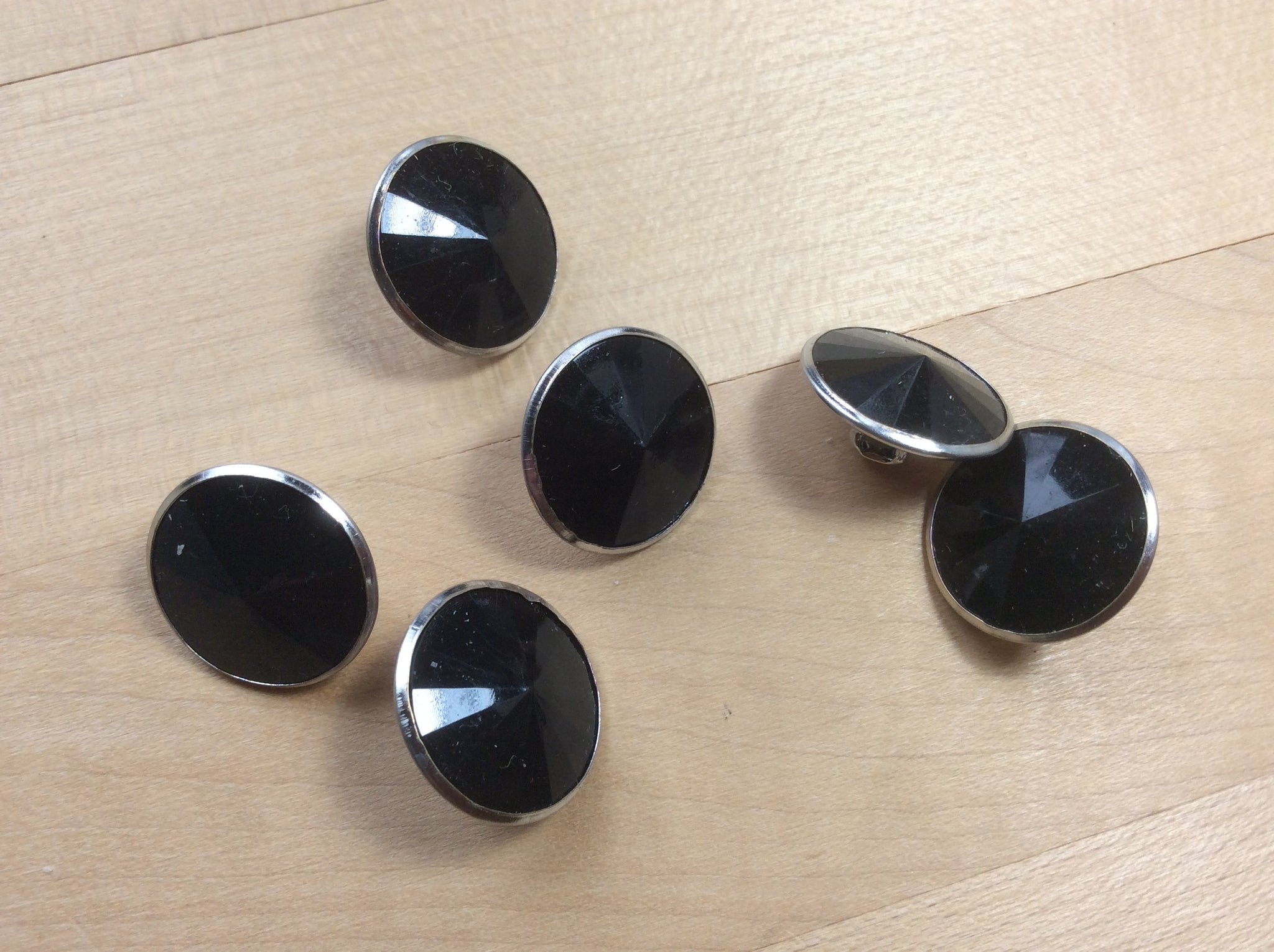 Black Rhinestone Shank Button. Price per Button – Darrell Thomas