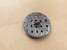 Load image into Gallery viewer, Pewter Basket Weave 1 1/4&quot; button.    Price per Button