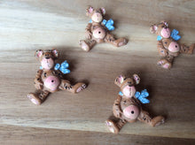 Load image into Gallery viewer, Teddy Bear with Bow Button.    Price per Button