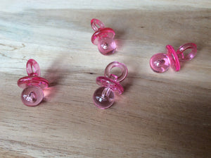 Pink Pacifier Button.   Price per Button