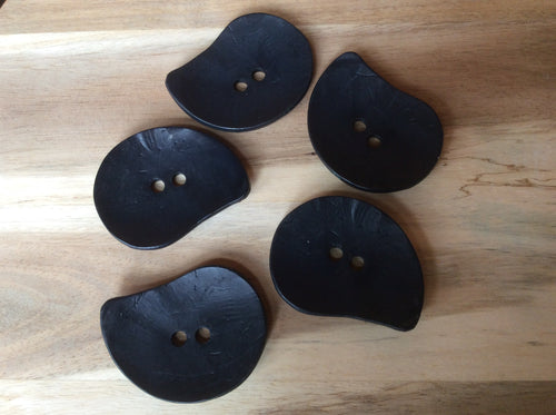 Dark Navy Paisley Button.   Price per Button