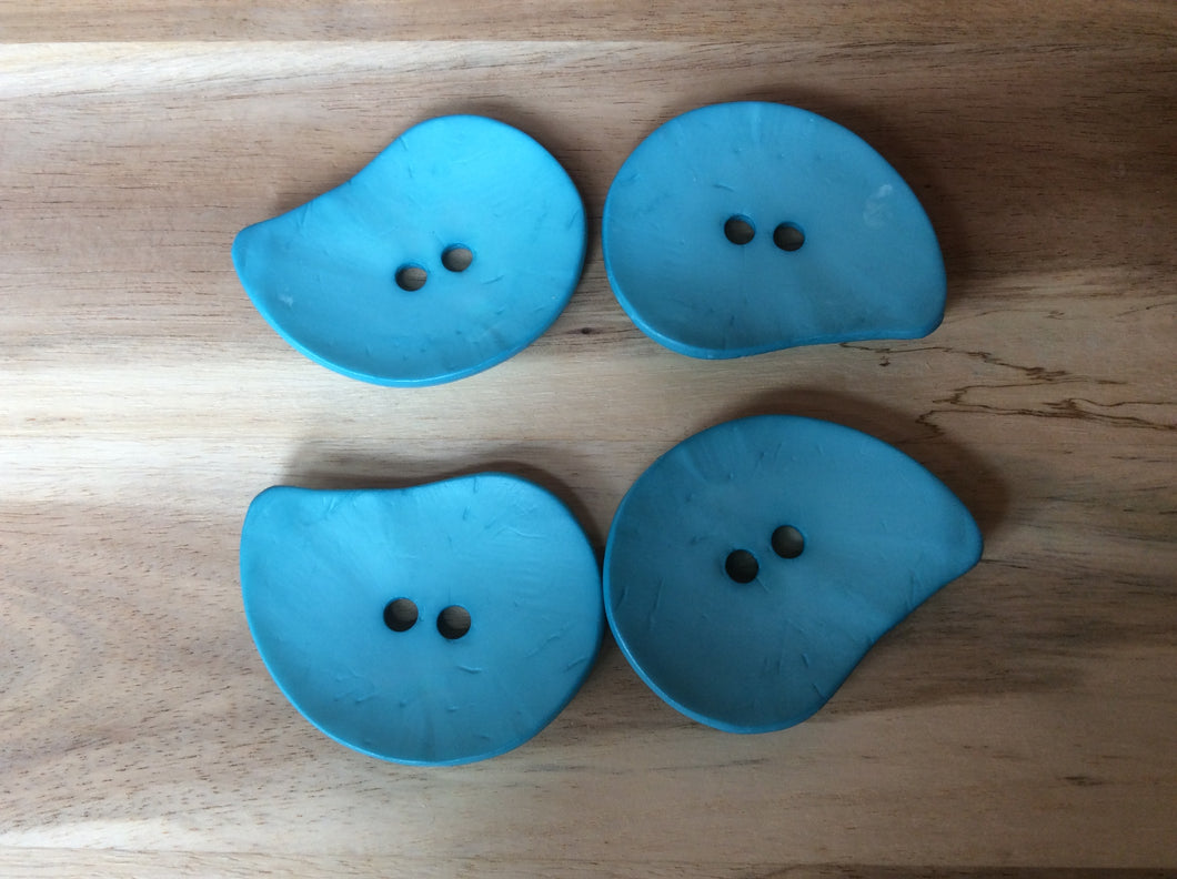 Turquoise Paisley Button.   Price per Button