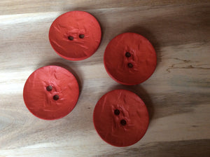 1 3/4" Burnt Orange Round Button.   Price per Button