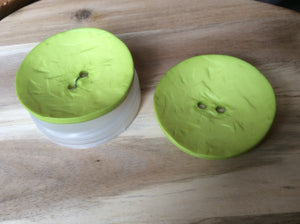 2 3/8" Lime Green Round Button.   Price per Button