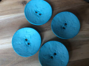 2 3/8" Turquoise Round Button.   Price per Button