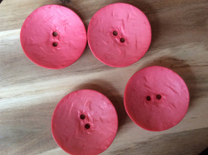 2 3/8" Salmon Pink Round Button. Price per Button
