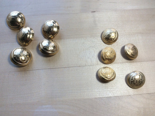 Gold Emblem Metal Button     Price per Button