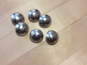 Antique Silver Emblem Metal Button.   Price per Button
