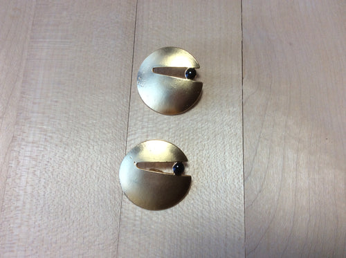 Gold with Black Dot 1 1/8” Button    Price per Button