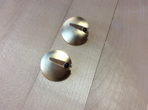 Gold with Black Dot 1 1/8” Button    Price per Button