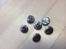 Load image into Gallery viewer, Silver Metal Woven Button.   Price per Button