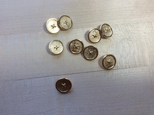 Gold Couture Stitch Button   Price per Button