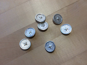Silver Couture Stitch Button.   Price per Button