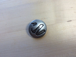 Antique Silver Zig Zag Button.   Price per Button