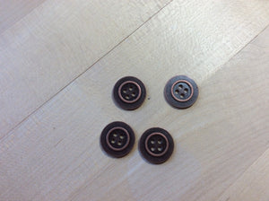 Copper Metal Jean Button.     Price per Button