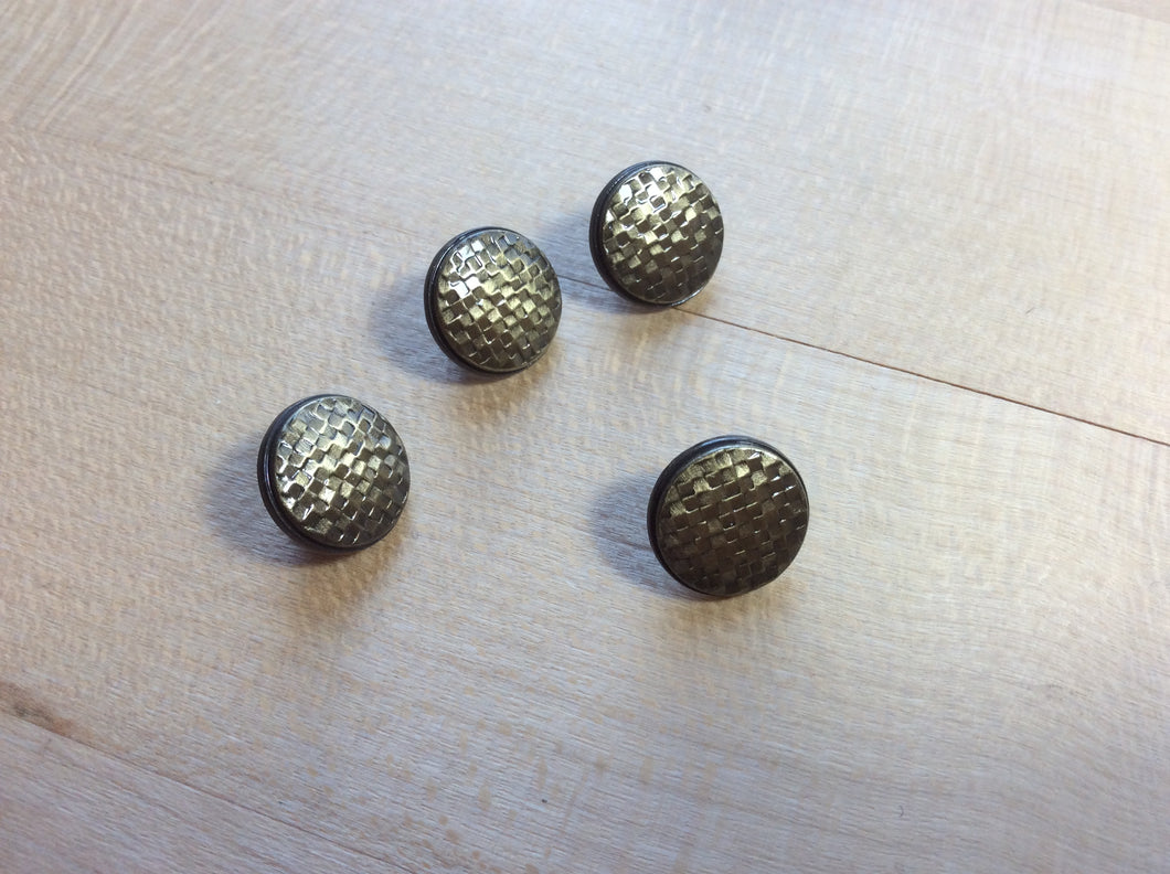 Bronze Basket Weave Button.   Price per Button