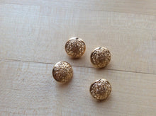 Load image into Gallery viewer, Gold Filigree Button.     Price per Button