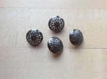 Load image into Gallery viewer, Grey Pewter Filigree Button.   Price Per Button