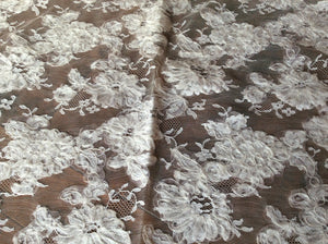 Vintage Ribbon Worked Chantilly Lace.    1/4 Metre Price