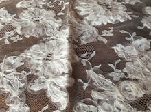 Load image into Gallery viewer, Vintage Ribbon Worked Chantilly Lace.    1/4 Metre Price