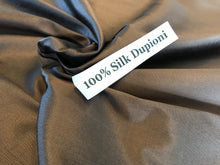Load image into Gallery viewer, Coffee 100% Silk Dupioni.      1/4 Meter Price