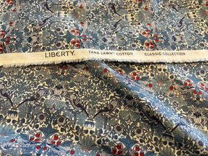 Strawberry Thief Liberty-A Liberty of London 100% Cotton Tana Lawn     1/4 Meter Price