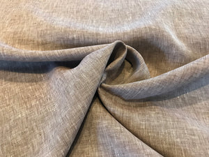 Brown Fleck 100% Handkerchief Linen.  1/4 Metre Price