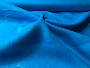 Turquoise 100% Handkerchief Linen.   1/4 Metre Price