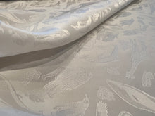 Load image into Gallery viewer, Animal Jacquard 100% Silk Crepe de Chine.   1/4 Metre Price