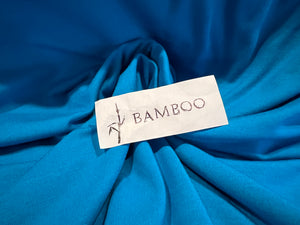 Bright Turquoise 95% Bamboo 5% Spandex     1/4 Meter Price