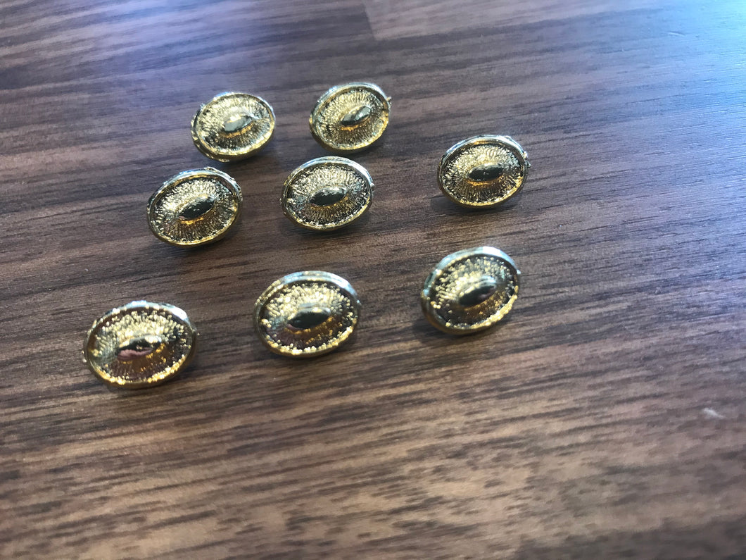 Gold Oval Button    Price per Button