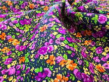 Load image into Gallery viewer, Designer Floral 100% Silk Taffeta.  1/4 Metre Price