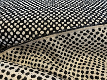 Load image into Gallery viewer, Black &amp; White Reversible Tweed with Sequins 5% Wool 25% Acrylic 55% Polyester  5% Other 1/4 Metre Price