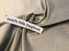 Load image into Gallery viewer, Taupe 100% Silk Shantung.      1/4 Meter Price