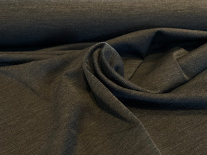 Designer Charcoal Grey 90% Wool 10% Cashmere Knit.   1/4 Metre Price
