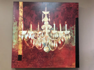 Red Chandelier #1 Print