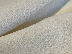 Deep Ivory 100% Wool Double Crepe   1/4 Meter Price