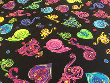 Load image into Gallery viewer, Designer Neon Paisley Viscose Knit.   1/4 Metre Price