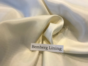 Pale Cream Bemberg Lining      -           1/4 Meter Price